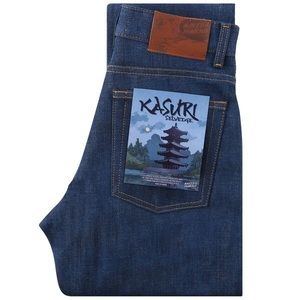 Naked & Famous Kasuri Selvedge Jeans, size 28